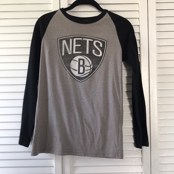 Brooklyn Nets Long Sleeve Tee Size Large - Picture 1 of 5
